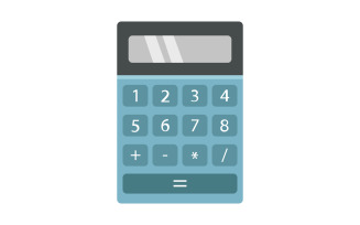 Calculator in vector on a white background