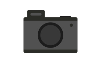 Camera in vector and colored