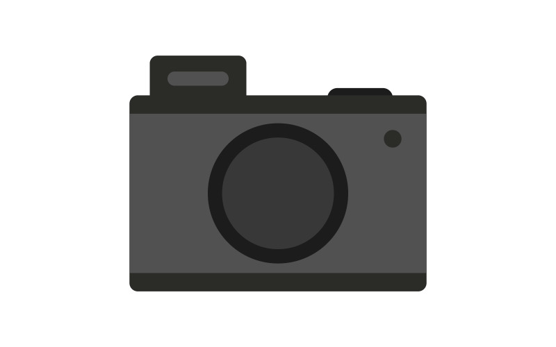 Camera in vector and colored Vector Graphic