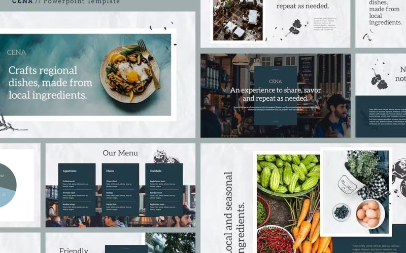 CENA - Food & Culinary Powerpoint Template PowerPoint Template