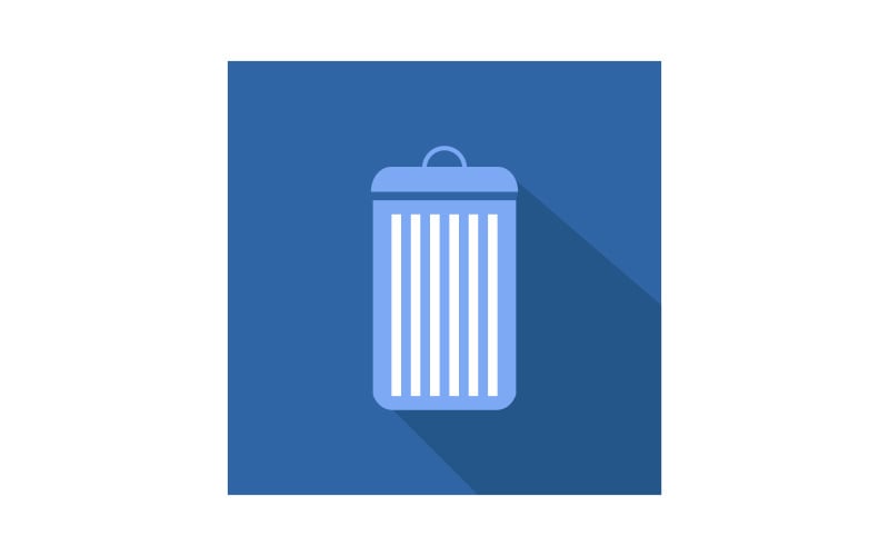 Colored trash on a white background Vector Graphic