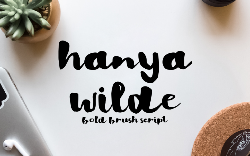 Hanya Wilde - Bold Brush Script Font