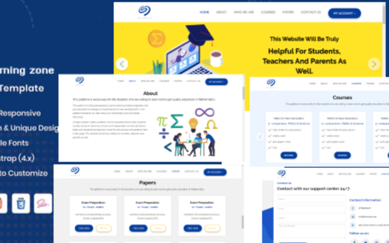 Sell online course landing page Landing Page Template