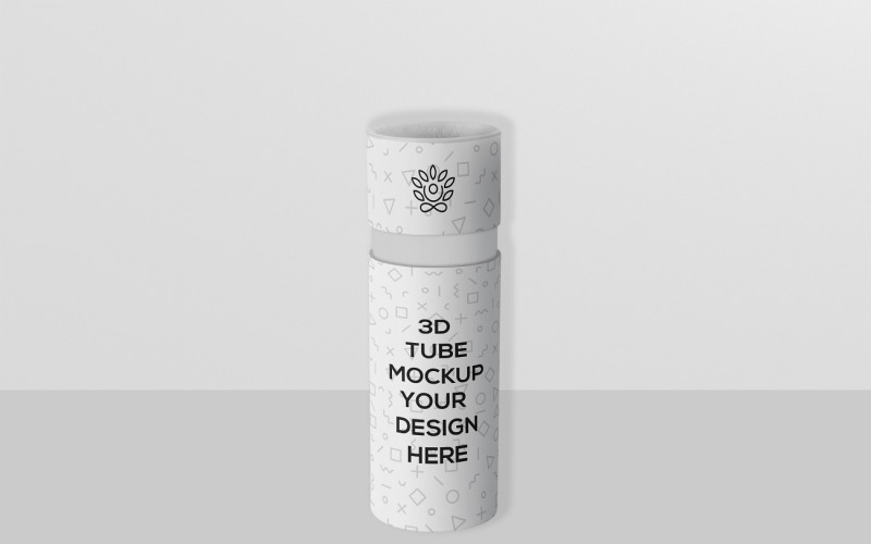 Slim Paper Tube Packaging Mockup Product Mockup