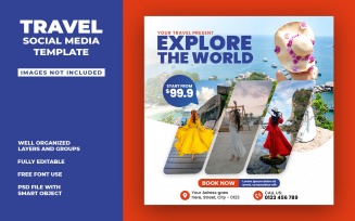 Travel - Social Media Template PSD