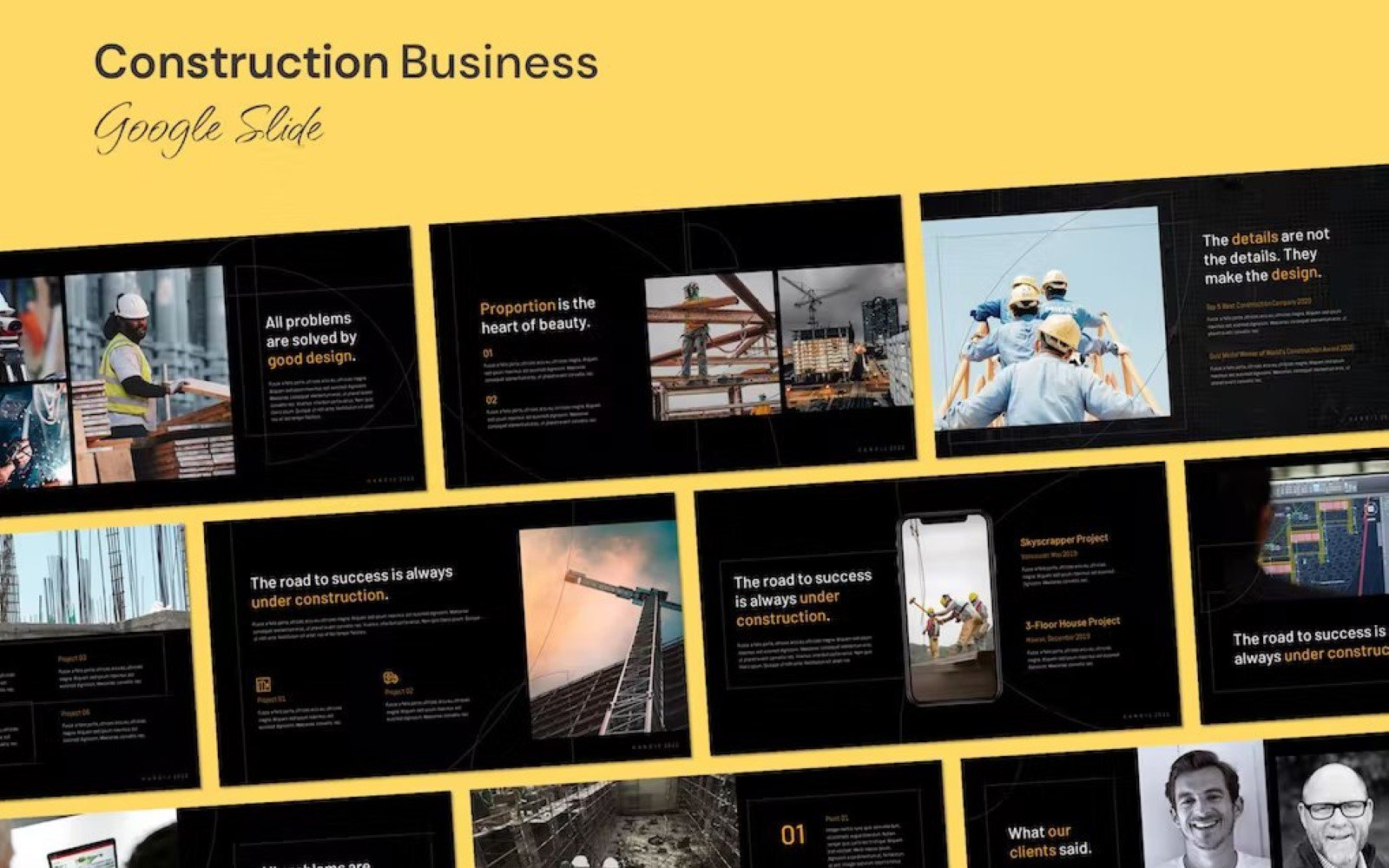 Kit Graphique #340449 Construction Architecture Divers Modles Web - Logo template Preview