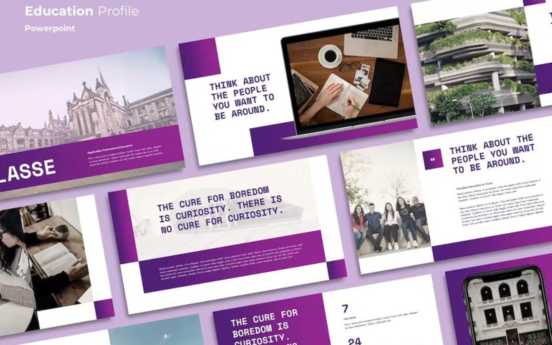CLASSE - Education Profile Powerpoint PowerPoint Template