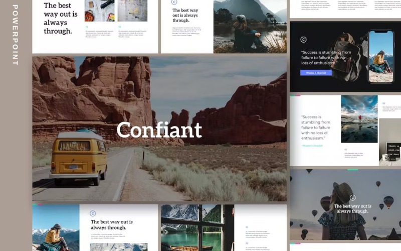 Confiant - Clean & Simple Powerpoint Template PowerPoint Template