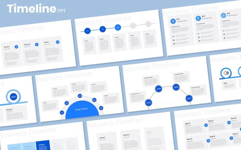 Corporate Timeline - Powerpoint PowerPoint Template