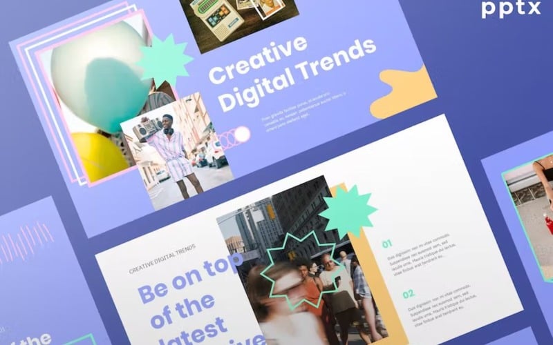 Creative Digital Trends 2021 - Powerpoint PowerPoint Template