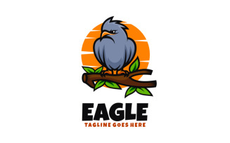 Eagle Mascot Cartoon Logo