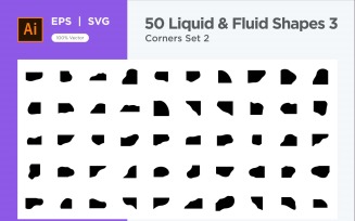 Fluid corner shape 50 Set V 2