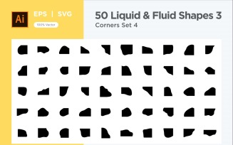 Fluid corner shape 50 Set V 4