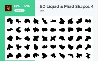 Liquid and fluid shape 50 Set V 1