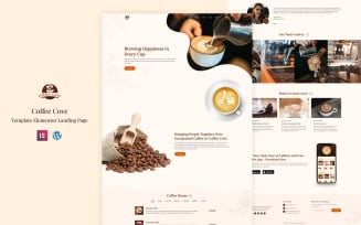 Coffee Cove - Coffee House Elementor Landing Page