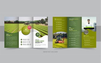 Gardening or Lawn Care TriFold Brochure Template design