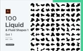 Liquid and fluid shape 100 Set V 1 sec 3