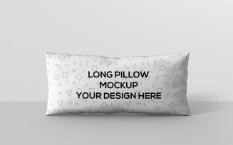Long Rectangle Pillow Mockup