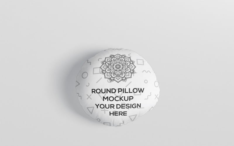 Round Pillow - Pillow Mockup Product Mockup