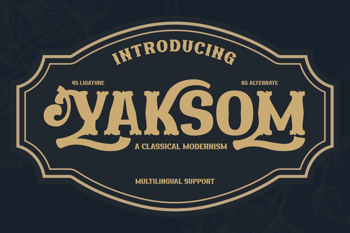 YAKSOM | Serif Classic Modernism