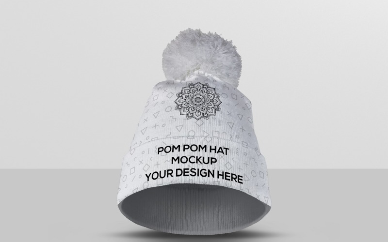 Beanie Hat - Pom Pom Hat Mockup Product Mockup