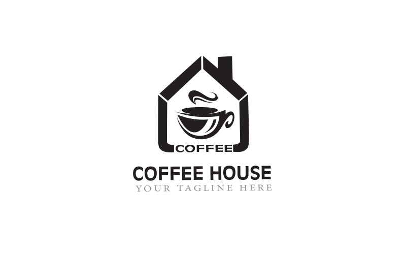 Coffee House design for all coffee shops Logo Template