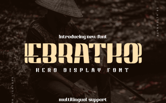 EBRATHO | Display Hero Font
