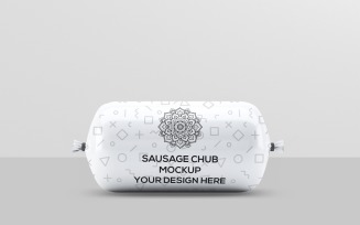 Sausage Chub - Sausage Roll Packaging Mockup