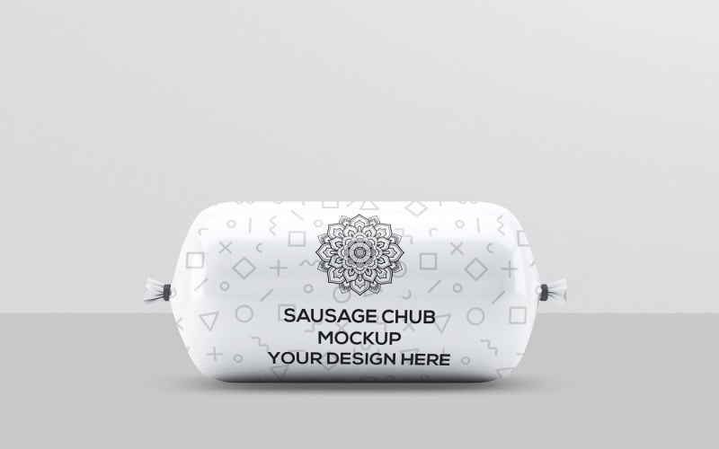 Sausage Chub - Sausage Roll Packaging Mockup Product Mockup