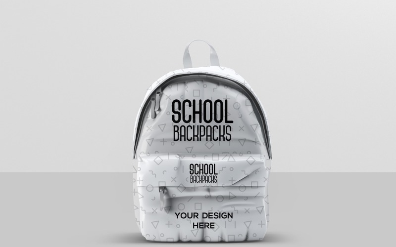 School Bag - School Backpacks Mockup Product Mockup