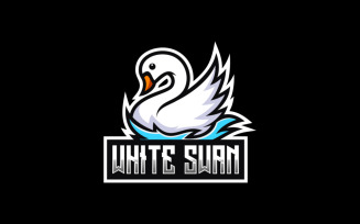 White Swan E- Sport and Sport Logo