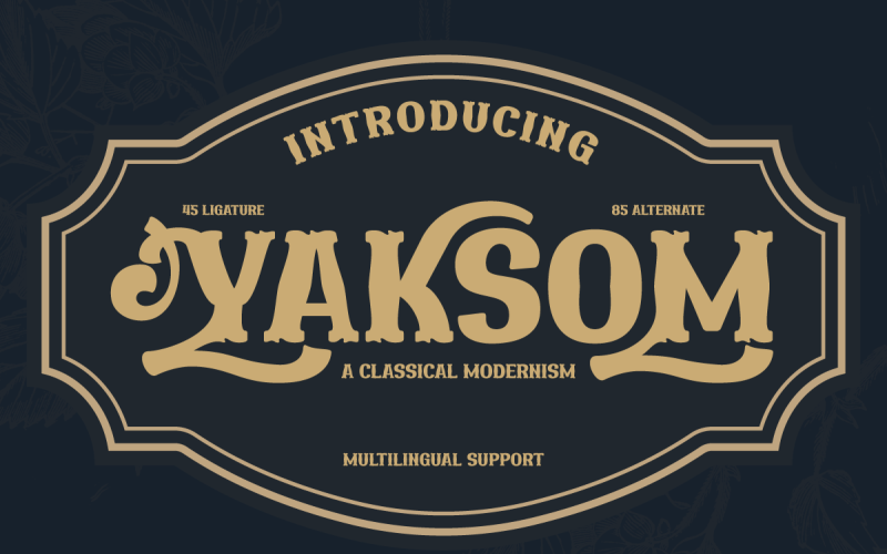 YAKSOM | Serif Classic Modernism Font