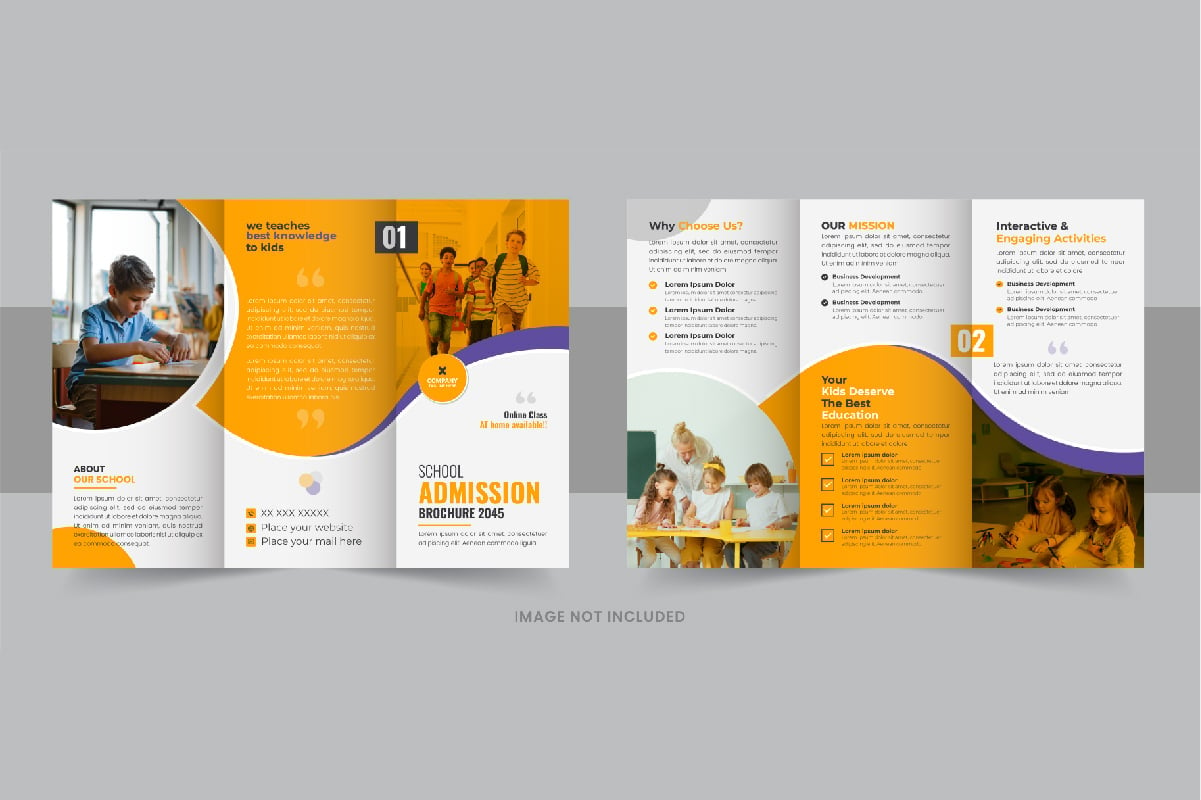 Kit Graphique #340720 Education Leaflet Divers Modles Web - Logo template Preview