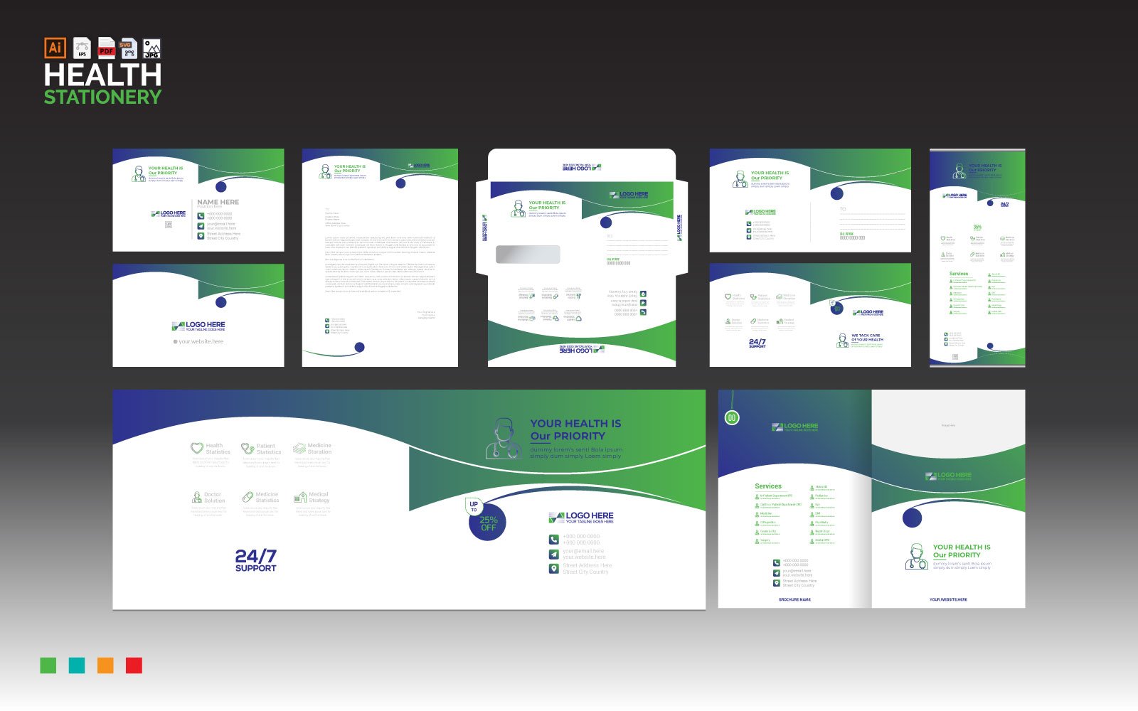 Kit Graphique #340784 Business Cannabis Divers Modles Web - Logo template Preview