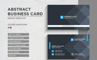 Abstract Corporate Business Cards - Corporate Identity Template V.07