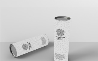 Cylinder Tube 180mm - Cylinder Tube Packaging Mockup