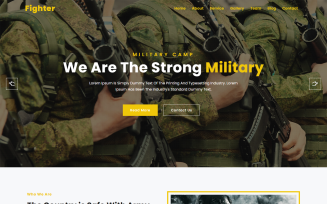 Fighter Military Service & Army Website Template