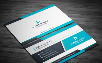 Modern and Minimalist Business Card Design - Corporate Identity Template V.01