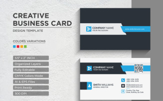 Modern Professional Business Cards - Corporate Identity Template V.011