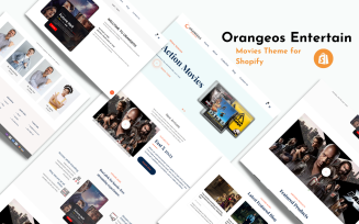 Orangeos Entertain - Movies & Entertainment Shopify Theme