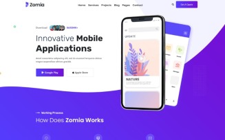 Zomia App Software Bootstrap HTML5 Website Template