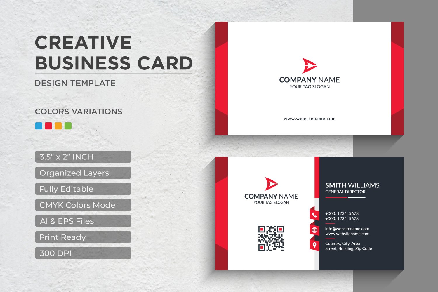 Template #340823 Business Card Webdesign Template - Logo template Preview