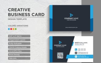 Modern and Creative Business Card Design - Corporate Identity Template V.018