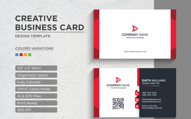 Modern and Creative Business Card Design - Corporate Identity Template V.019