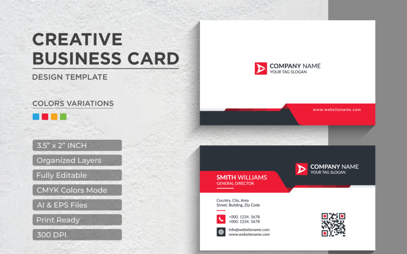 Modern and Creative Business Card Design - Corporate Identity Template V.029