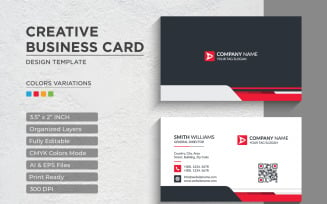 Modern and Creative Business Card Design - Corporate Identity Template V.030