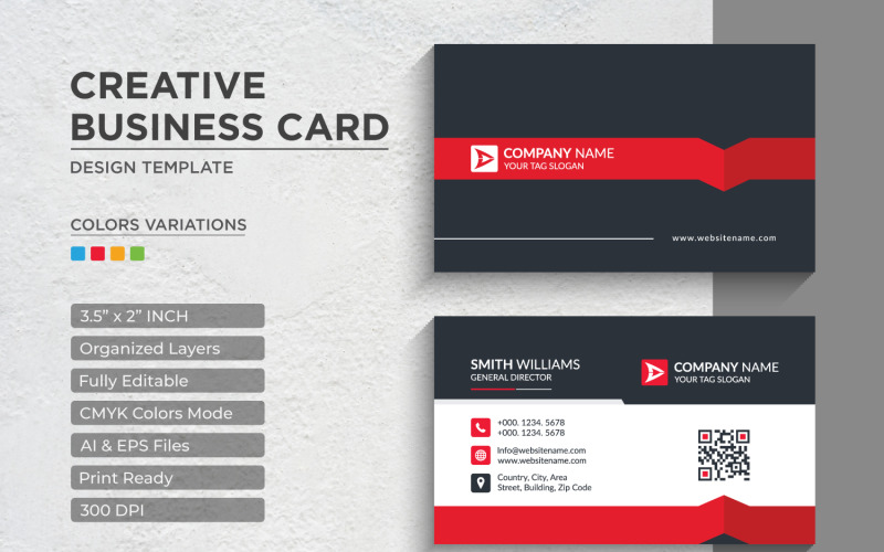 Modern and Creative Business Card Design - Corporate Identity Template V.032