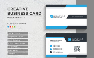 Modern and Creative Business Card Design - Corporate Identity Template V.033