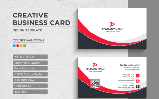 Modern and Creative Business Card Design - Corporate Identity Template V.039