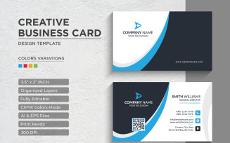 Modern and Creative Business Card Design - Corporate Identity Template V.040